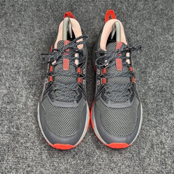 Asics Gel-Venture 8 Trail Running Shoes Women's SIze 8.5 Gray Orange Athletic - Picture 3 of 12